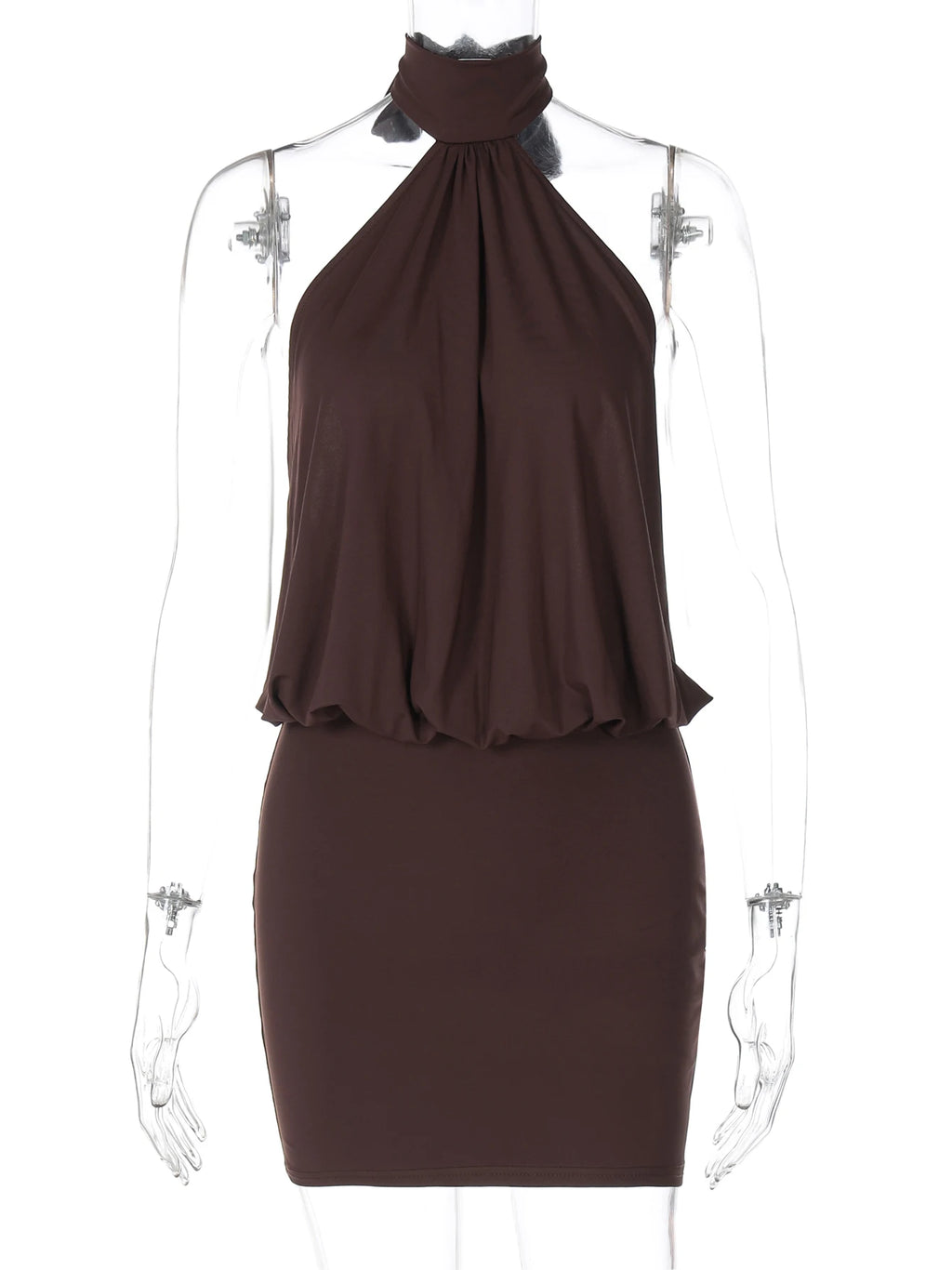 Vestido sexy sem mangas para o verão