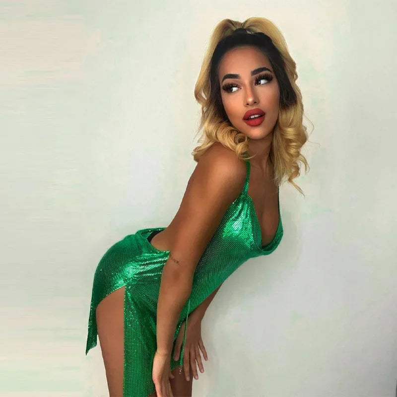 Vestido curto feminino elegante, sexy e moderno