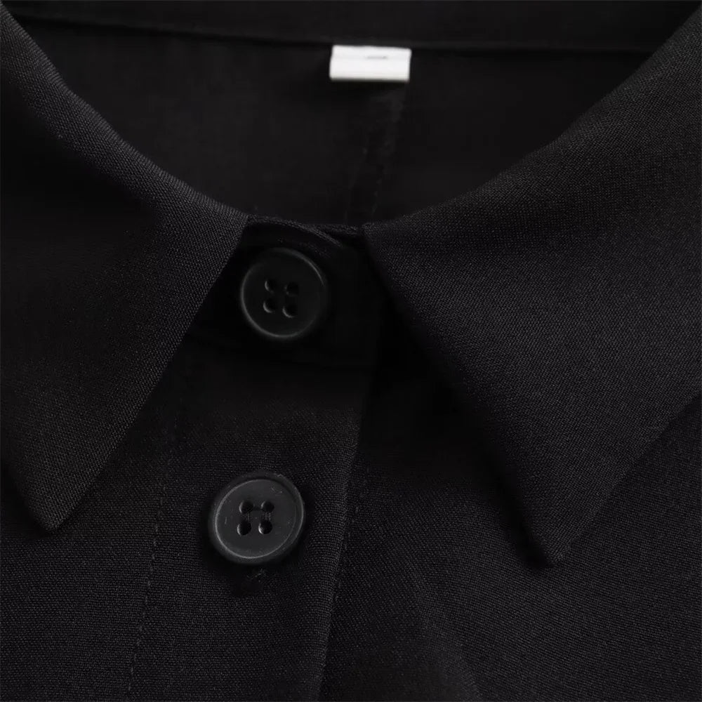 Vestido curto, casual, Polo com Gola Alta